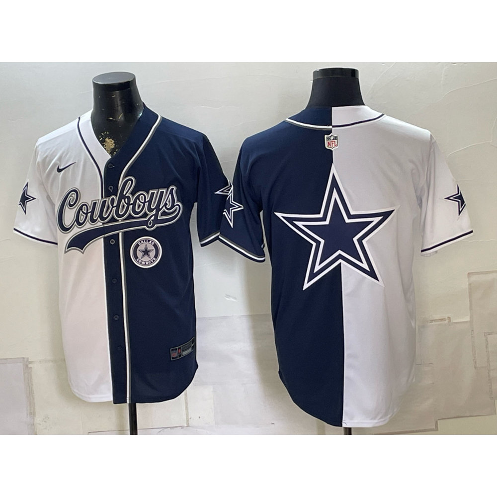 Youth Dallas Cowboys Navy Split Cool Base Stitched Baseball Jersey Youth Dallas Cowboys Navy Split Cool Base Stitched Baseball Jersey