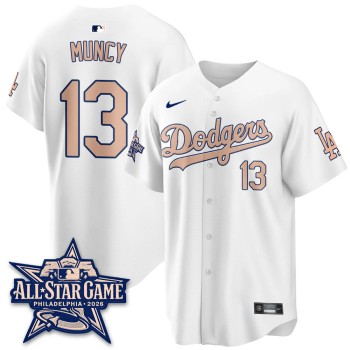 Men's Los Angeles Dodgers #13 Max Muncy White 2026 MLB All-Star Jersey Men's Los Angeles Dodgers #13 Max Muncy White 2026 MLB All-Star Jersey