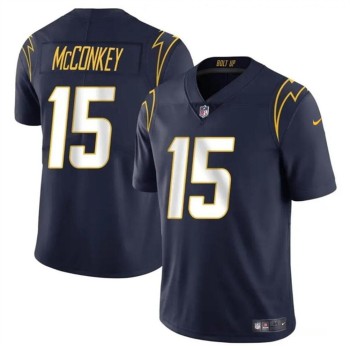 Youth Los Angeles Chargers #15 Ladd McConkey Navy 2024 Draft Vapor Limited Stitched Football Jersey Youth Los Angeles Chargers #15 Ladd McConkey Navy 2024 Draft Vapor Limited Stitched Football Jersey