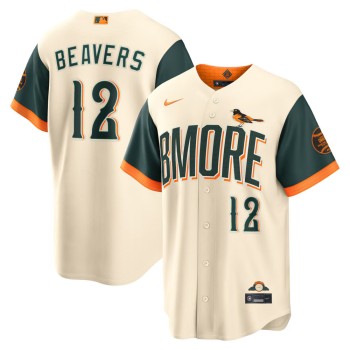 Youth Baltimore Orioles #12 Dylan Beavers Nike Natural 2026 City Connect Stadium Jersey Youth Baltimore Orioles #12 Dylan Beavers Nike Natural 2026 City Connect Stadium Jersey