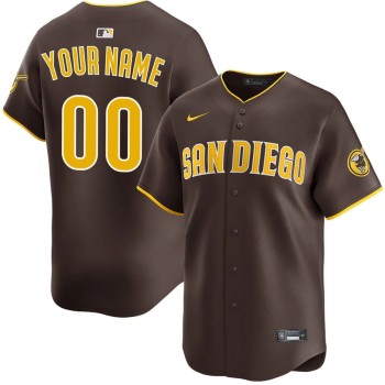 Women's San Diego Padres Nike White Home Replica Custom Jersey Women's San Diego Padres Nike White Home Replica Custom Jersey