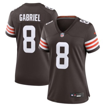 Women's Cleveland Browns #8 Dillon Gabriel Nike Brown Team Game Jersey