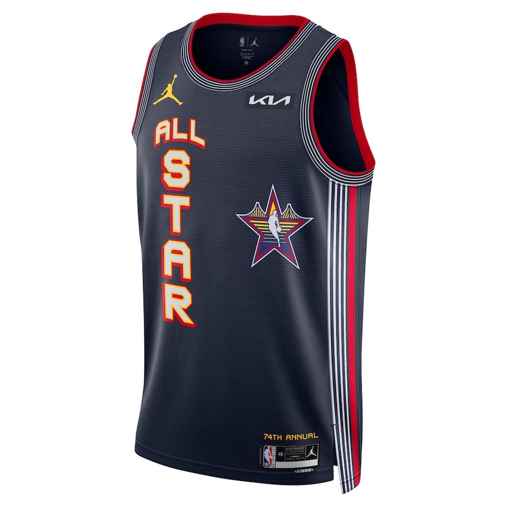 Unisex #5 Anthony Edwards Navy 2025 NBA All-Star Game Swingman Player Jersey