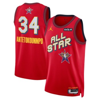 Unisex #34 Giannis Antetokounmpo Red 2025 NBA All-Star Game Swingman Player Jersey Unisex #34 Giannis Antetokounmpo Red 2025 NBA All-Star Game Swingman Player Jersey
