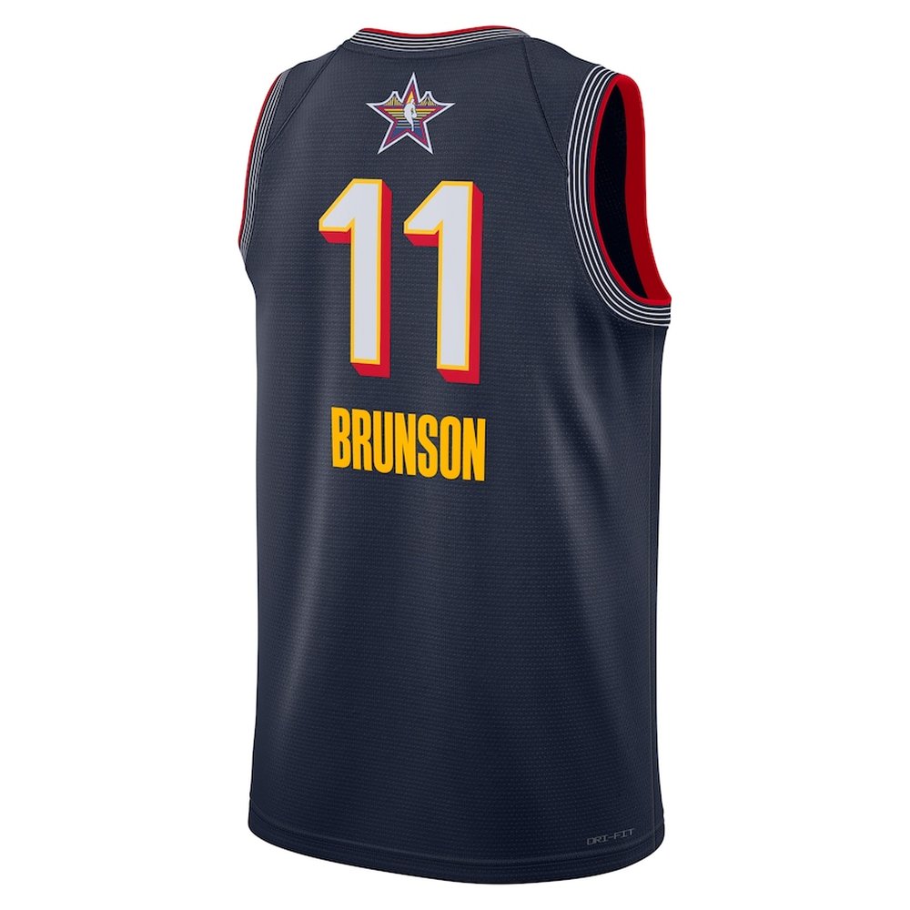 Unisex #11 Jalen Brunson Navy 2025 NBA All-Star Game Swingman Player Jersey