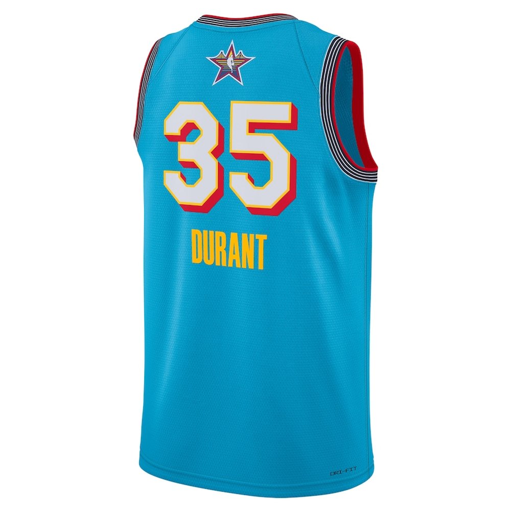 Unisex #35 Kevin Durant Light Blue 2025 NBA All-Star Game Swingman Player Jersey