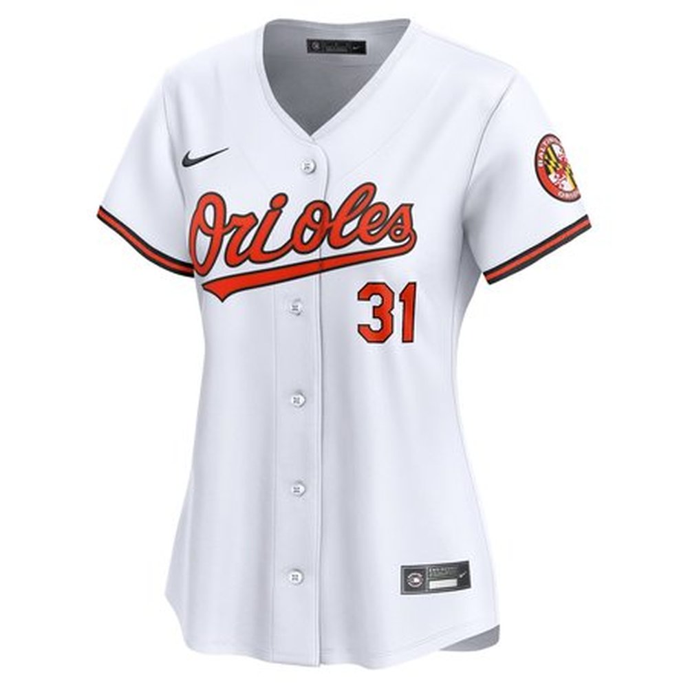 Women's Baltimore Orioles Cedric Mullins White Home Limited Player Jersey