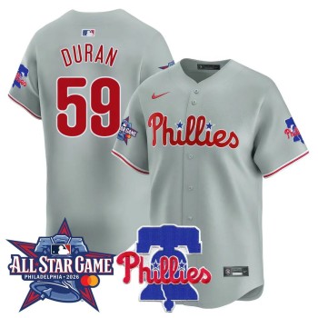 Youth Philadelphia Phillies #59 Jhoan Duran Gray 2026 MLB All-Star Jersey Youth Philadelphia Phillies #59 Jhoan Duran Gray 2026 MLB All-Star Jersey