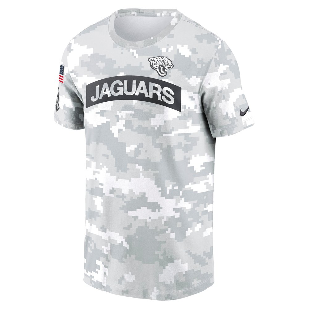 Men's Jacksonville Jaguars Arctic Camo 2024 Salute To Service Performance T-Shirt