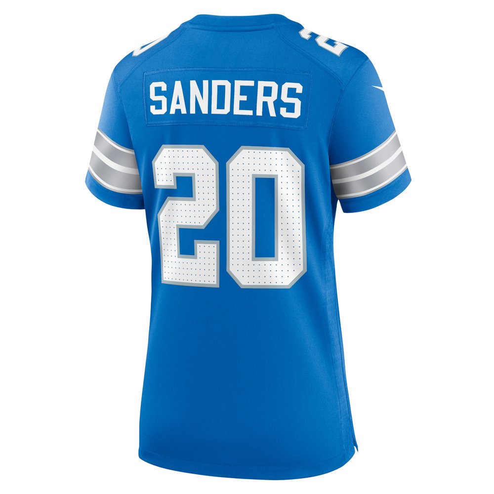 Women's Detroit Lions #20 Barry Sanders Blue Retired Player Game Jersey
