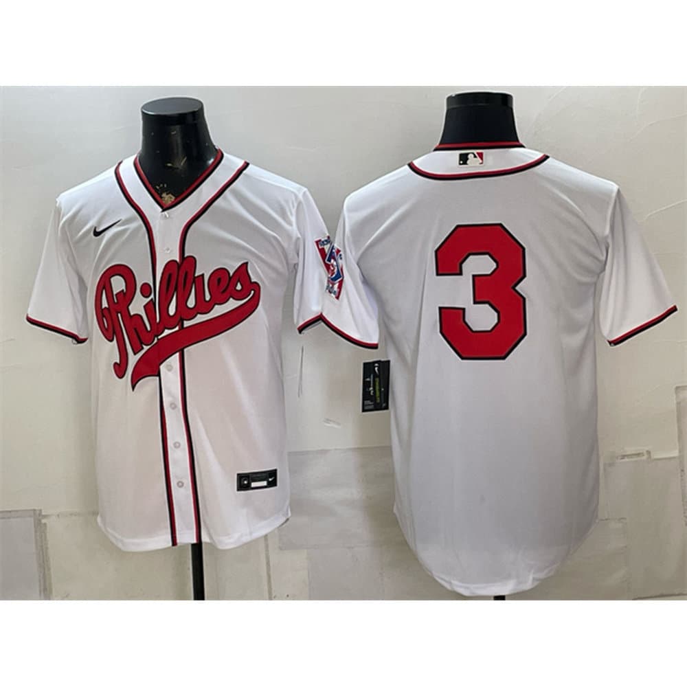 Men's Philadelphia Phillies #3 Bryce Harper White 2026 Field of Dreams Stadium Jersey