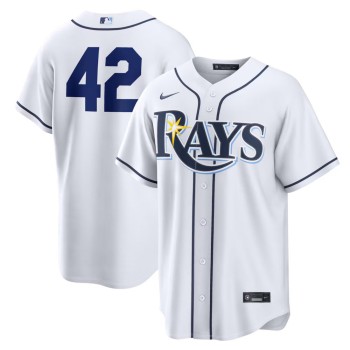 Youth Tampa Bay Rays #42 Jackie Robinson Nike White Home 2026 Jackie Robinson Day Replica Jersey Youth Tampa Bay Rays #42 Jackie Robinson Nike White Home 2026 Jackie Robinson Day Replica Jersey
