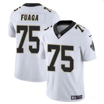 Youth New Orleans Saints #75 Taliese Fuaga White 2024 Draft Vapor Limited Stitched Football Jersey Youth New Orleans Saints #75 Taliese Fuaga White 2024 Draft Vapor Limited Stitched Football Jersey