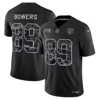 Men's Las Vegas Raiders #89 Brock Bowers Nike Black 2026 Salute to Service Vapor F.U.S.E. Limited Jersey Men's Las Vegas Raiders #89 Brock Bowers Nike Black 2026 Salute to Service Vapor F.U.S.E. Limited Jersey