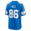 Men's Detroit Lions Isaac Rex  Blue Game Jersey
