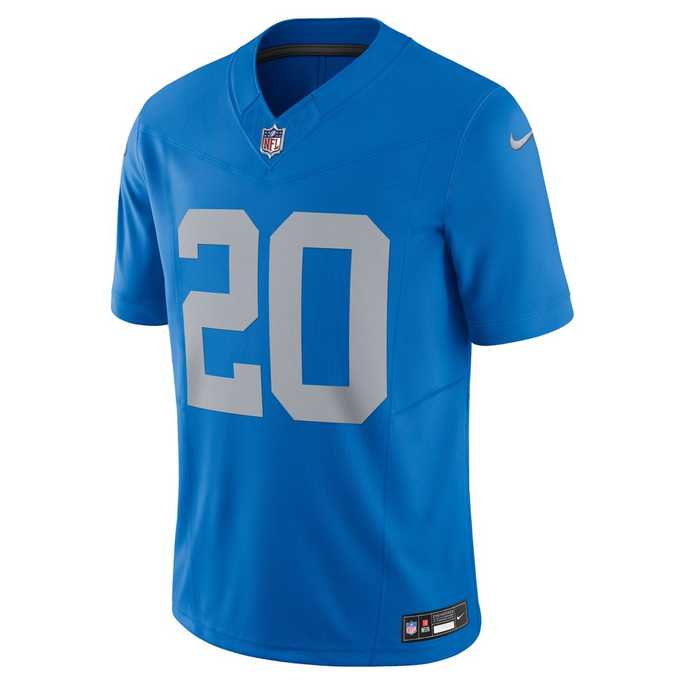 Men's Detroit Lions #20 Barry Sanders Blue Vapor F.U.S.E. Alternate Limited Jersey