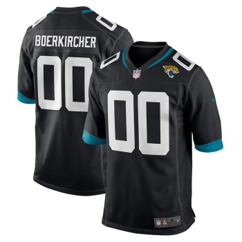 Men's Jacksonville Jaguars Nate Boerkircher Black 2026 NFL Draft Game Jersey Men's Jacksonville Jaguars Nate Boerkircher Black 2026 NFL Draft Game Jersey