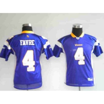 Vikings #4 Brett Favre Purple Stitched Youth NFL Jersey Vikings #4 Brett Favre Purple Stitched Youth NFL Jersey