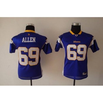 Vikings #69 Jared Allen Purple Stitched Youth NFL Jersey Vikings #69 Jared Allen Purple Stitched Youth NFL Jersey