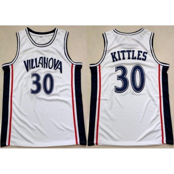 Villanova Wildcats #30 Kerry Kittles White 1996-97 College Basketball Stitched Jersey Villanova Wildcats #30 Kerry Kittles White 1996-97 College Basketball Stitched Jersey