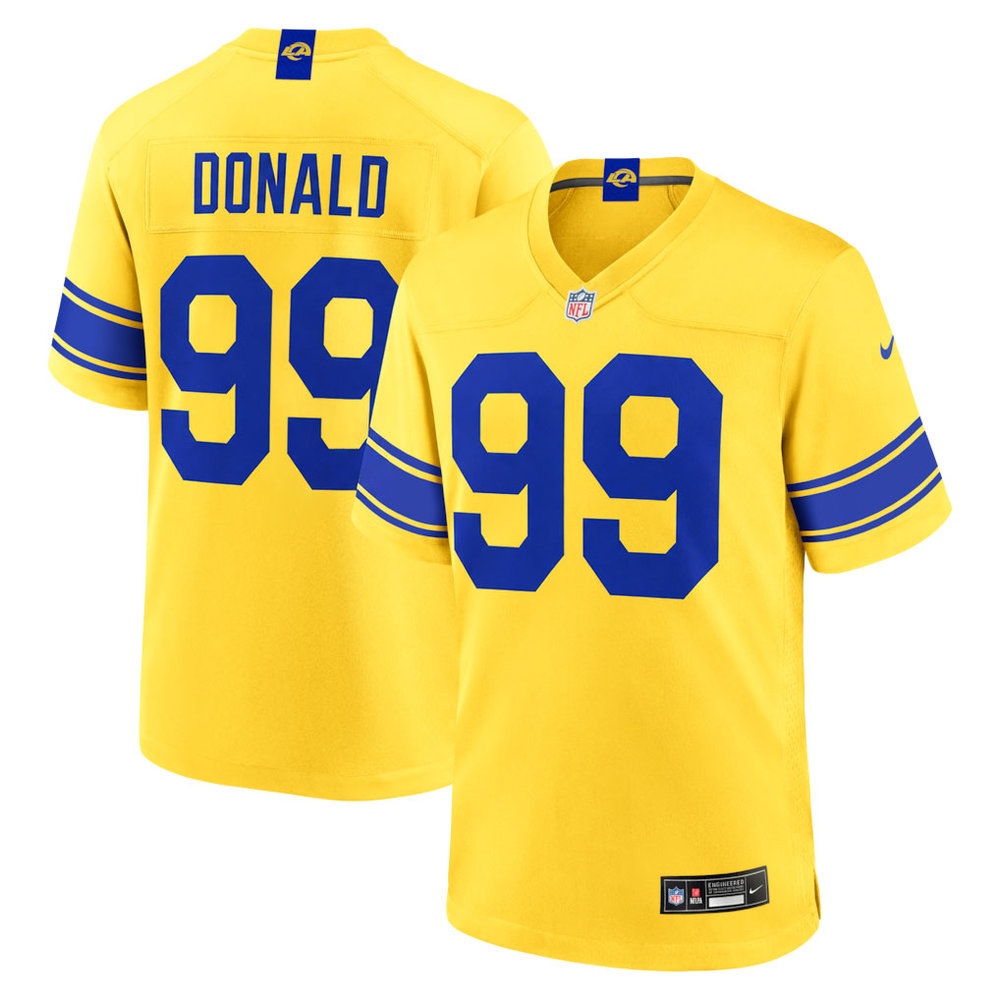 Men's Los Angeles Rams #99 Aaron Donald Nike Classic Sol Game Jersey