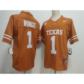 Men's Texas Longhorns #1 Ryan Wingo Orange 2026 Vapor F.U.S.E. Limited Jersey