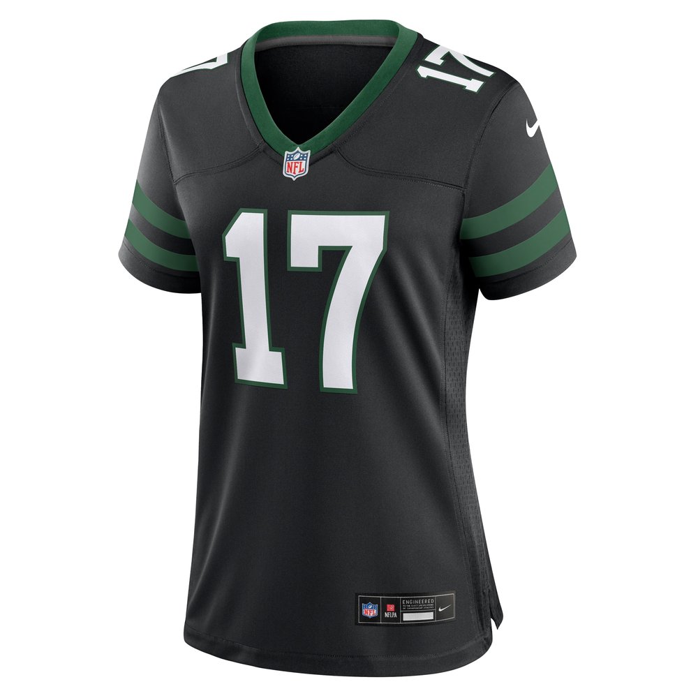 Women's New York Jets #17 Davante Adams Legacy Black Alternate Game Jersey