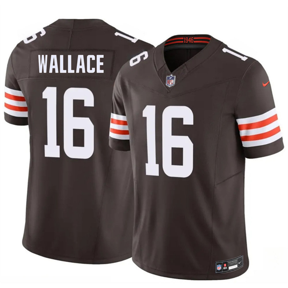 Men's Cleveland Browns #16 Tylan Wallace Brown 2026 NFL Draft Vapor F.U.S.E. Limited Jersey