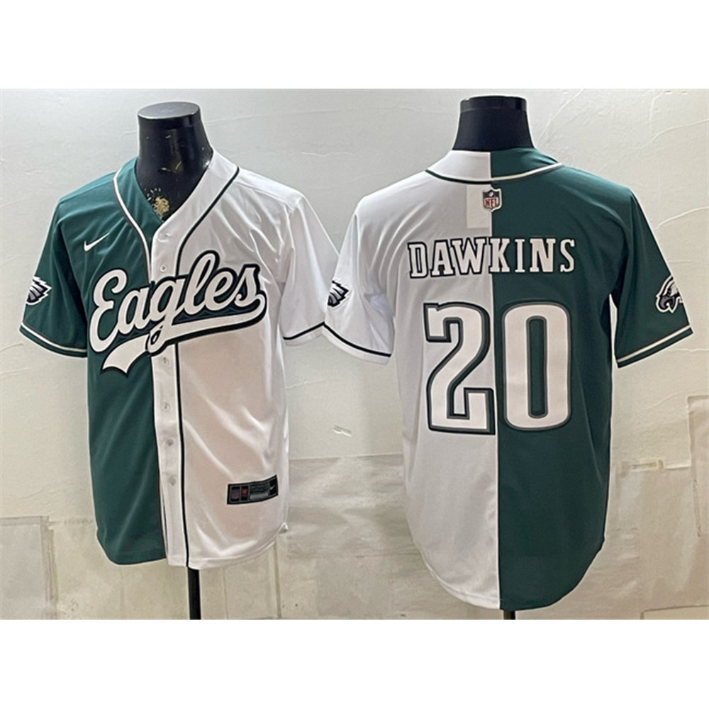 Youth Philadelphia Eagles #20 Brian Dawkins Green Split Stitched Jersey Youth Philadelphia Eagles #20 Brian Dawkins Green Split Stitched Jersey