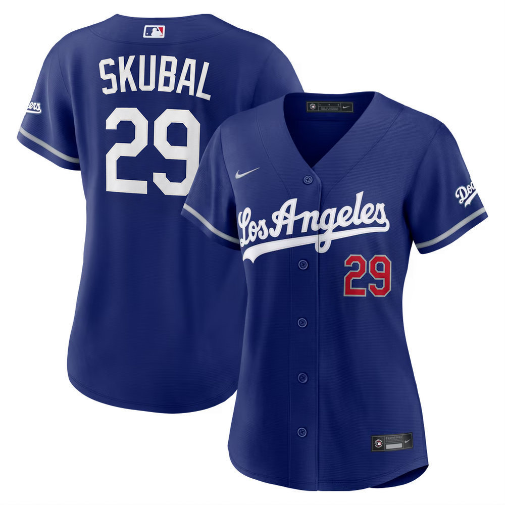 Women's Los Angeles Dodgers #29 Tarik Skubal Nike Royal Alternate Stadium Jersey Women's Los Angeles Dodgers #29 Tarik Skubal Nike Royal Alternate Stadium Jersey