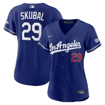 Women's Los Angeles Dodgers #29 Tarik Skubal Nike Royal Alternate Stadium Jersey Women's Los Angeles Dodgers #29 Tarik Skubal Nike Royal Alternate Stadium Jersey