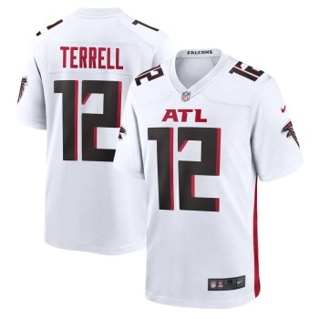 Men's Atlanta Falcons #12 Avieon Terrell White 2026 NFL Draft Game Jersey Men's Atlanta Falcons #12 Avieon Terrell White 2026 NFL Draft Game Jersey
