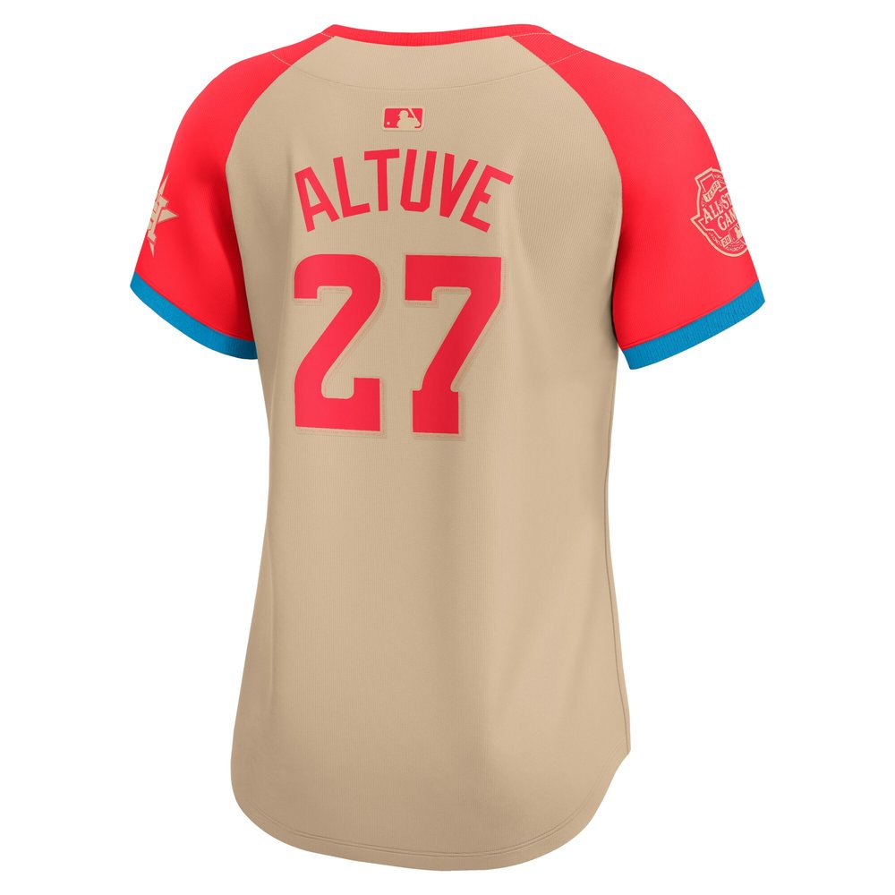 Women's American League Jose Altuve Cream 2024 MLB All-Star Game Limited Player Jersey