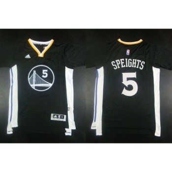 Warriors #5 Marreese Speights Black New Alternate Stitched NBA Jersey