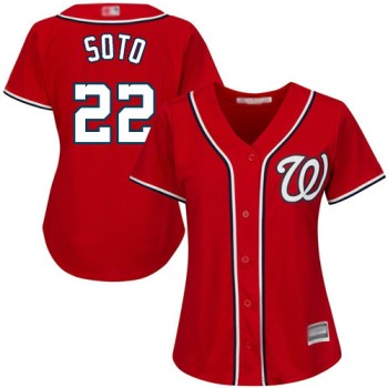 Washington Nationals #22 Juan Soto Red Stitched MLB Jersey(Run Small) Washington Nationals #22 Juan Soto Red Stitched MLB Jersey(Run Small)