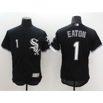 White Sox #1 Adam Eaton Black Flexbase Authentic Collection Stitched MLB Jersey White Sox #1 Adam Eaton Black Flexbase Authentic Collection Stitched MLB Jersey