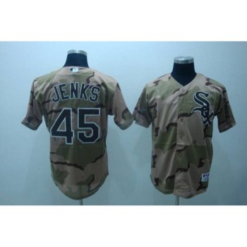 White Sox #45 Bobby Jenks Stitched Camouflage MLB Jersey White Sox #45 Bobby Jenks Stitched Camouflage MLB Jersey