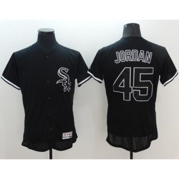 White Sox #45 Michael Jordan Black Fashion Flexbase Authentic Collection Stitched MLB Jersey White Sox #45 Michael Jordan Black Fashion Flexbase Authentic Collection Stitched MLB Jersey