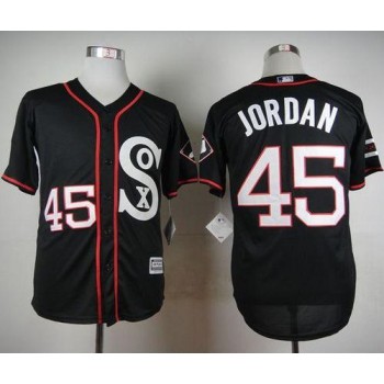 White Sox #45 Michael Jordan Black New Cool Base Stitched MLB Jerseys White Sox #45 Michael Jordan Black New Cool Base Stitched MLB Jerseys