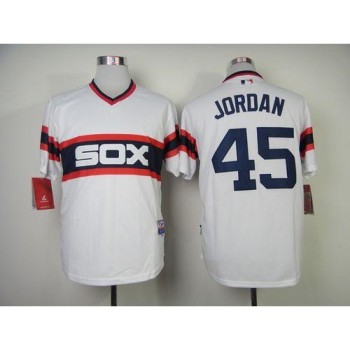 White Sox #45 Michael Jordan White Alternate Home Cool Base Stitched MLB Jersey White Sox #45 Michael Jordan White Alternate Home Cool Base Stitched MLB Jersey
