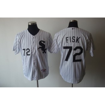 White Sox #72 Carlton Fisk Stitched White MLB Jersey White Sox #72 Carlton Fisk Stitched White MLB Jersey