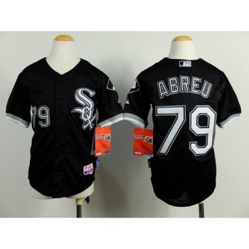 White Sox #79 Jose Abreu Black Cool Base Stitched Youth MLB Jersey White Sox #79 Jose Abreu Black Cool Base Stitched Youth MLB Jersey