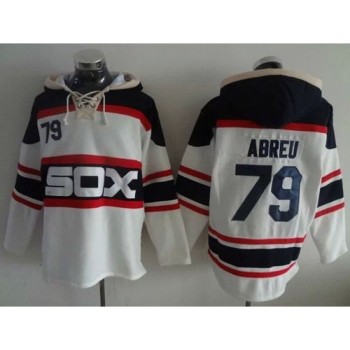 White Sox #79 Jose Abreu White Sawyer Hooded Sweatshirt Alternate Home MLB Hoodie White Sox #79 Jose Abreu White Sawyer Hooded Sweatshirt Alternate Home MLB Hoodie