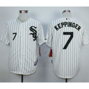 White Sox #7 Jeff Keppinger White Cool Base Stitched MLB Jersey White Sox #7 Jeff Keppinger White Cool Base Stitched MLB Jersey
