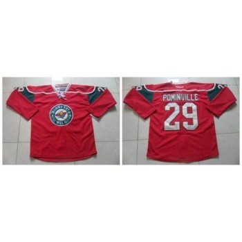 Wild #29 Jason Pominville Red Stitched NHL Jersey