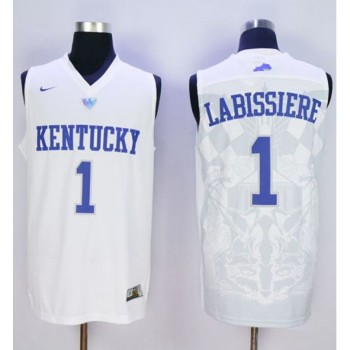 Wildcats #1 Skal Labissiere White Basketball Stitched NCAA Jersey Wildcats #1 Skal Labissiere White Basketball Stitched NCAA Jersey