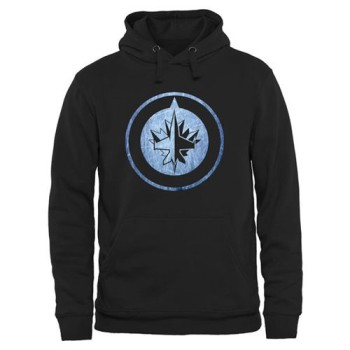 Winnipeg Jets Rinkside Pond Hockey Pullover Hoodie Black Winnipeg Jets Rinkside Pond Hockey Pullover Hoodie Black