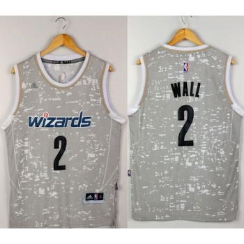Wizards #2 John Wall Grey City Light Stitched NBA Jersey Wizards #2 John Wall Grey City Light Stitched NBA Jersey