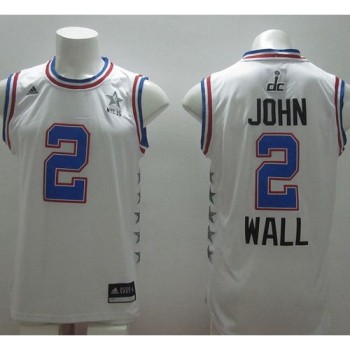 Wizards #2 John Wall White 2015 All Star Stitched NBA Jersey Wizards #2 John Wall White 2015 All Star Stitched NBA Jersey