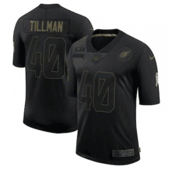 Women's Arizona Cardinals #40 Pat Tillman 2020 Black Salute To Service Limited Stitched Jersey (Run small Women's Arizona Cardinals #40 Pat Tillman 2020 Black Salute To Service Limited Stitched Jersey (Run small